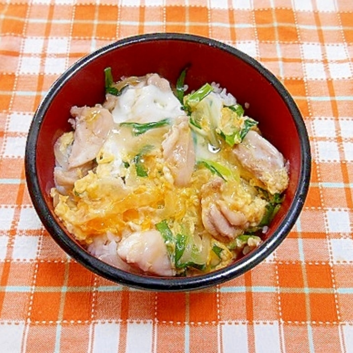 白だしで親子丼